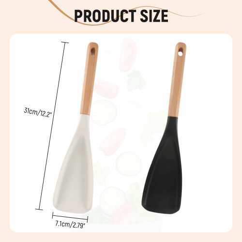 Cedar & Ash Wooden Spoon with Silicone Head 3-in-1 1