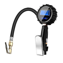 Car Tire Tyre Air Pressure Gauge Meter Tool Metal Manometer Barometers Tester Meter for Truck Bike with 200PSI Air Chuck