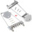 Chrome 6 String Guitar Tailpiece Trapeze Silvery Open Frame For Archtop Guitar 1