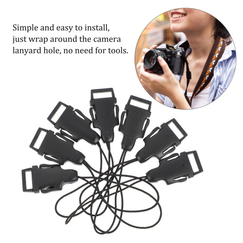 60PCS Camera Conversion Buckle Shoulder Strap Accessories QD System Connector Clip Quick Release Loop 2
