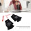 Einheitsgröße schwarze USB-Heizhandschuhe 40-50C 4