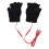 Einheitsgröße schwarze USB-Heizhandschuhe 40-50C 7