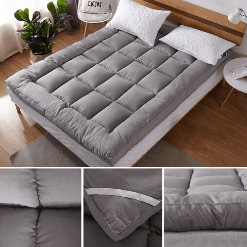 Quilted fitted mattress pad king size machine washable 2
