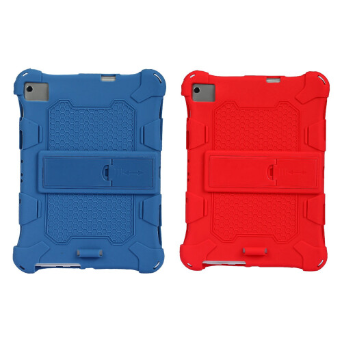 Conjunto com 2 capas para tablet M40P20HD de 10,1 polegadas, em silicone, com suporte ajustável (azul e vermelho). 1