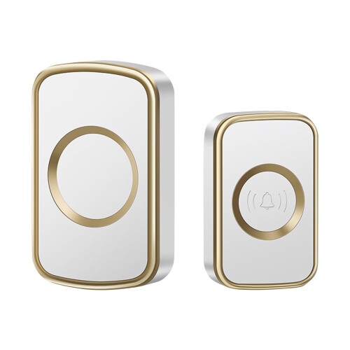 Wireless Doorbell Battery Operated 1200FT 1 Button 2 Chimes 1