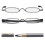 Schlanke Lesebrille, rote Stärke 2,0x 3
