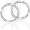 Crystal Rhinestone Car Start Stop Ring Set 2PCS 7