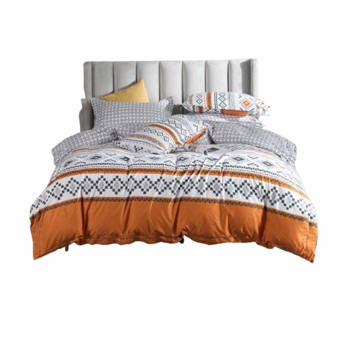 Ensemble de draps Queen 3 pièces à motif floral dense et sablé 1