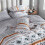 Ensemble de draps Queen 3 pièces à motif floral dense et sablé 5