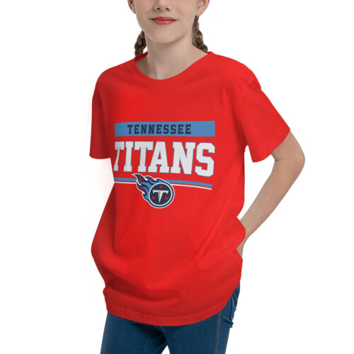 Παιδικό κοντομάνικο μπλουζάκι Titans για αγόρια και κορίτσια με λογότυπο αθλητικής 1