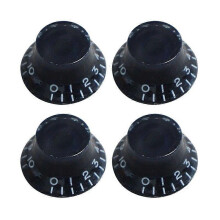 4Pcs/set Plastic Volume Tone Knobs Top Hat Straight Guitar Speed Control Knobs