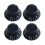 4Pcs/set Plastic Volume Tone Knobs Top Hat Straight Guitar Speed Control Knobs 1