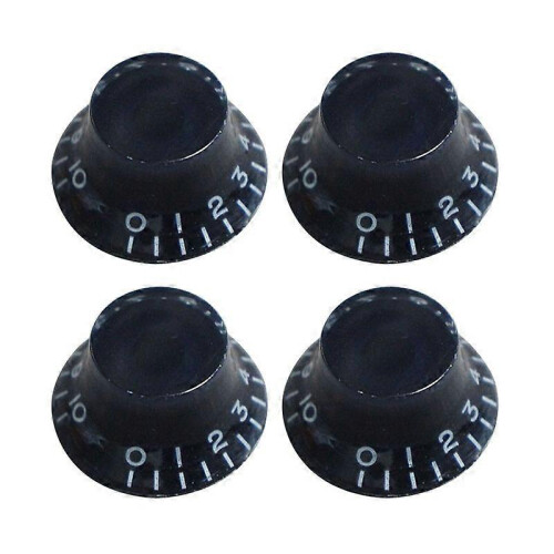4Pcs/set Plastic Volume Tone Knobs Top Hat Straight Guitar Speed Control Knobs