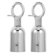 2pcs Rope End Stoppers Snap Hook Decking Rope Fittings Stainless Steel Rope End Stoppers