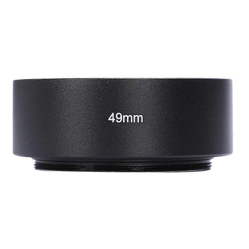 49mm Mount Standard Metal Lens Hood for