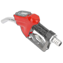 Fuel meter nozzle, Dispensing gun with digital meter 60 l / min 1 - Gun for fuel pump in metal