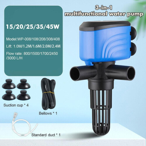 Υποβρύχιο ενυδρείο 3 σε 1 με αντλία νερού Powerhead NICE= X0I6 2