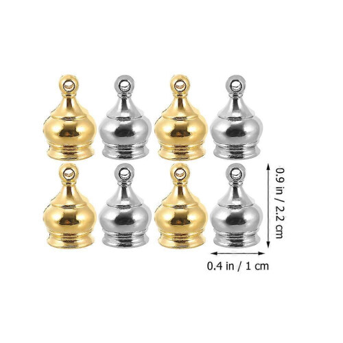 Lamp Finials Zinc Alloy Decorative Knobs for Lampshade Holder, Assorted Colours, 8-Piece Set 1