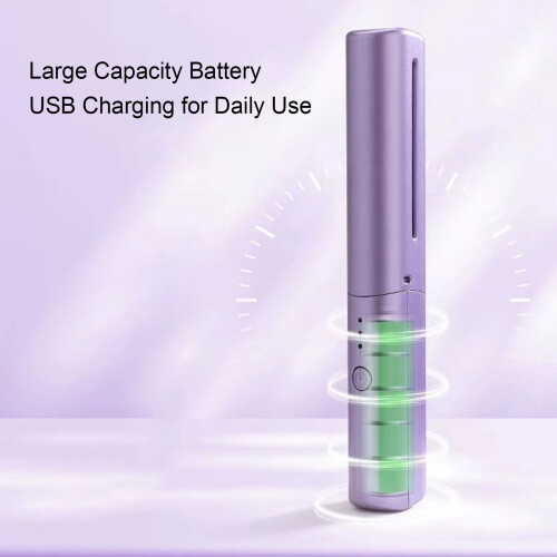 Mini-USB kabelloser Haarkamm 800 mAh lila 2