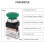 Pneumatic Mechanical Valve 2 Position Push Button Switch Aluminium Alloy Compact 2