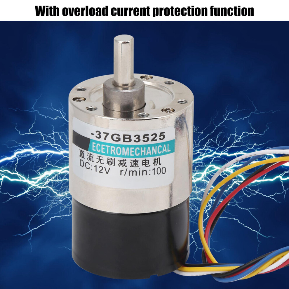XD-37GB3525 DC12V Brushless Motor 100rpm Bracket