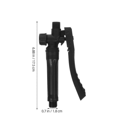 3pcs Garden Sprayer Pump Handle Replacement, Compatible with Multiple Sprayers, Plastic PP, Black, 18mm & 14mm Threads 1