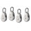 4pcs Single Pulley Block with 304 Stainless Steel Roller 1