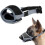Soft dog muzzle anti-bite and anti-barking mesh breathable pet muzzle gray M 1
