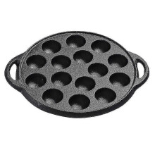 Casting Iron Frying Pan Thickened Snail Pan 15 Holes