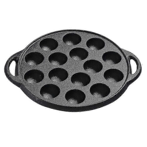 Casting Iron Frying Pan Thickened Snail Pan 15 Holes