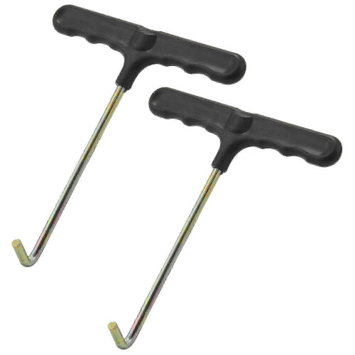 2pcs Trampoline Spring Pull Tool T-hook Puller Tool for Springs