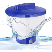 Floating Chlorine Dispenser for Swimming Pool, Chlorine Dispenser Tablets or Granules, Swimming Pool Chemical Float, Chlorine Diffuser for Cleaning Sw