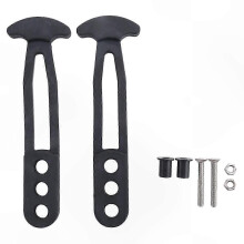 Telescoping Ladder Accessories: 2 Pack Adjustable Rubber Strap with 3-Hole Lock for Pontoon Boarding