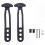 Telescoping Ladder Accessories: 2 Pack Adjustable Rubber Strap with 3-Hole Lock for Pontoon Boarding 1