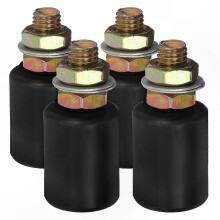 Nylon Wheel Pulley Rails with Guiding Rollers for Sliding Gates - 4 Pack Replacement Rollers