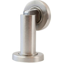Luxora Magnetic Door Stopper Ms010 In Stainless Steel Look Door Stopper With Floor And Wall Fixing Material, : 5 Cm, H: 8.4 Cm