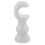 White Wooden Curtain Pole Holders Wall Mount Rod Brackets 1