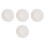 4Pcs Microwave Safe Ceramic Dessert Plates White Small Plates for Home 1