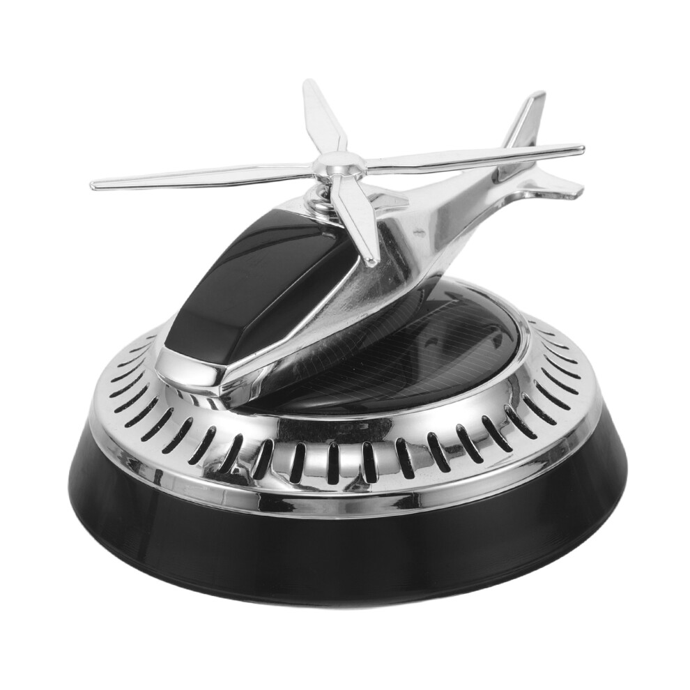 1Multi Plastic Alloy Solar Rotating Car Freshener Helicopter Ornament 3763810694803