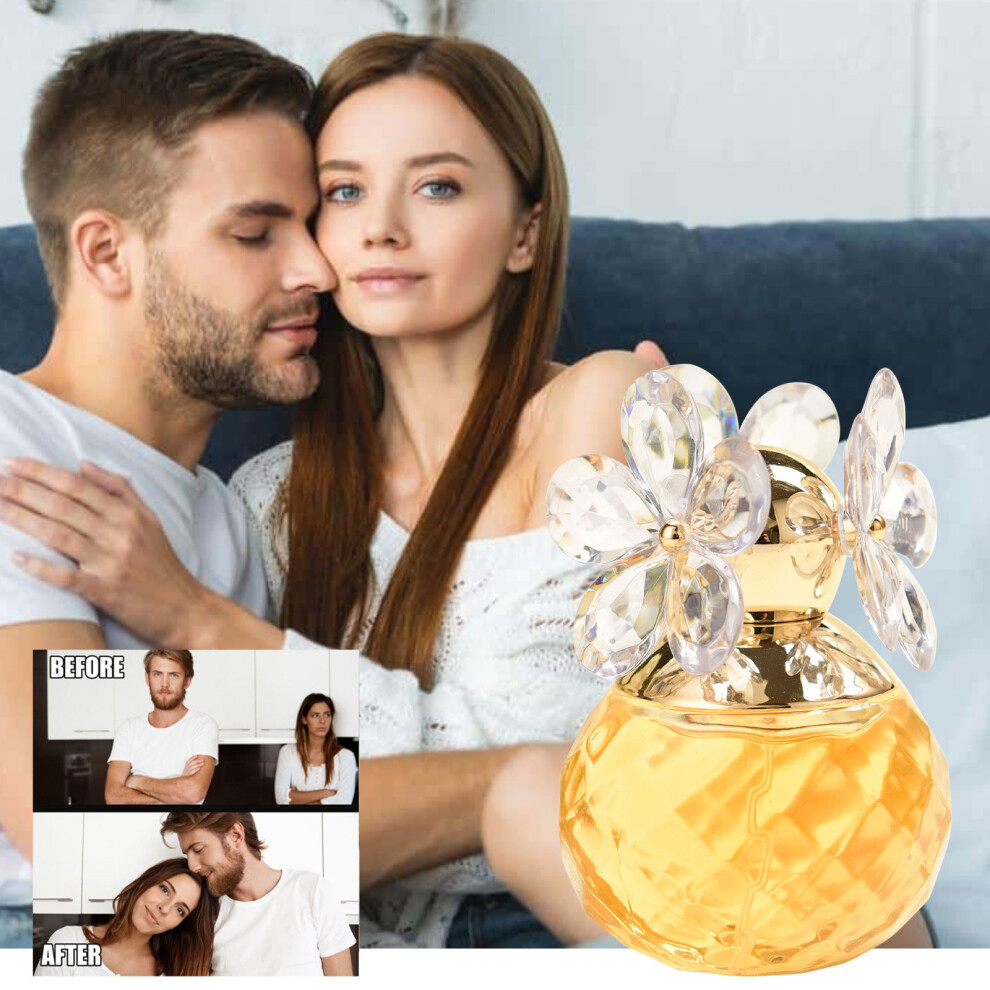 Yellow (Yellow) Happiness Floral Water Long Lasting And Fresh Women's Floral And Fruit Scented Women's Perfume 55Ml