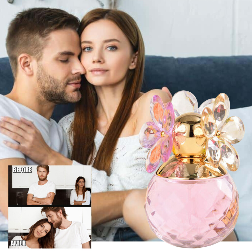 Pink (Pink) Happiness Floral Water Long Lasting And Fresh Women's Floral And Fruit Scented Women's Perfume 55Ml