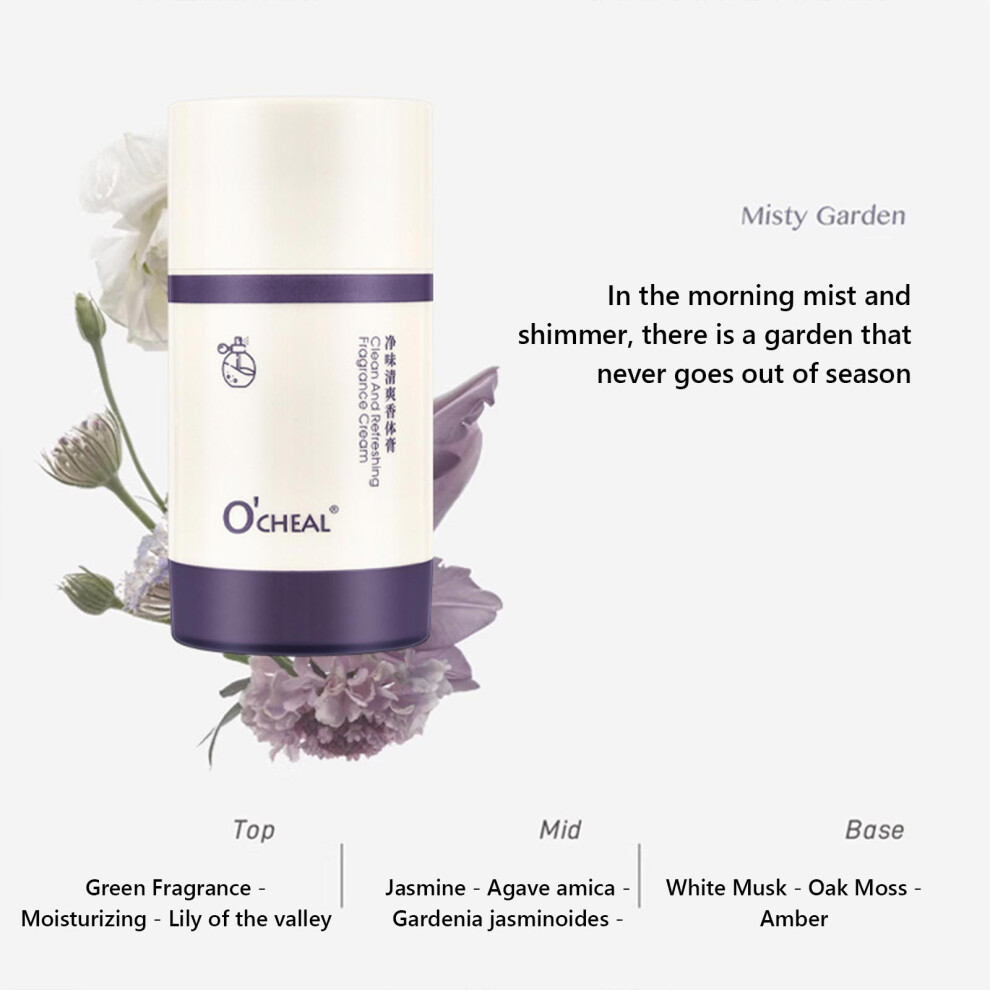 (Multi-color) A Portable Pocket Perfume With Refreshing Body Balm And Long-Lasting, Light Aroma And Deodorant 30g