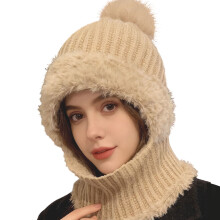 Unisex Warm Trapper Hat Warm Stylish Cap Unisex Cold-Beige
