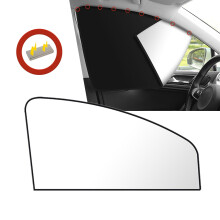 Pare-soleil latéral Wzzjkit, écran d'intimité noir - Rideaux pare-soleil pour vitres de voiture, garde la fraîcheur pour dormir et camper.