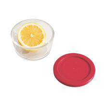 Stackable Clear Glass Microwaveable Bowl Sealed-240ML with lid