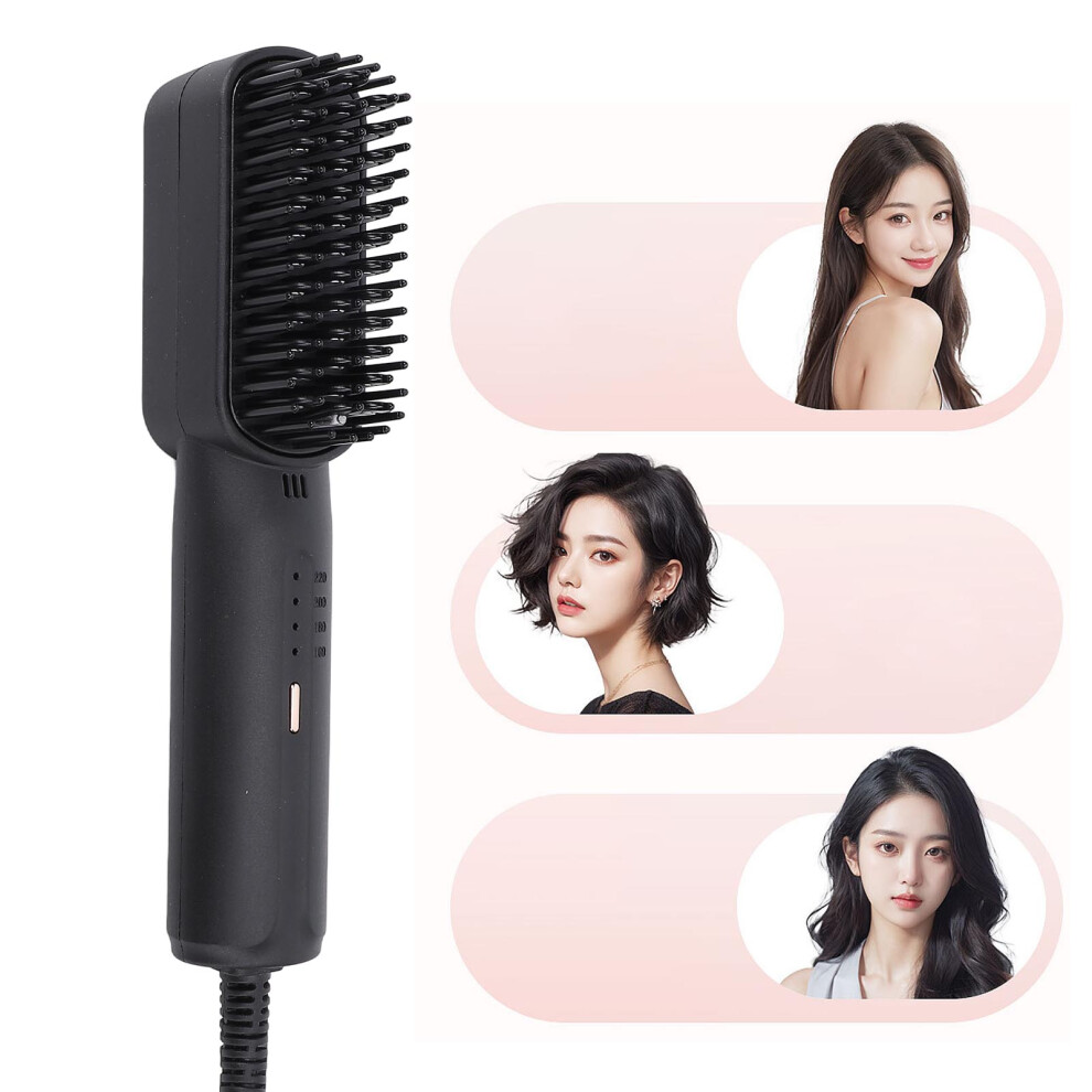 Mini Hair Straightener Comb 4 Temp