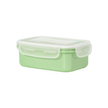 Recipiente para armazenar saladas, ideal para viagem, escola e outros fins. Possui tampa.