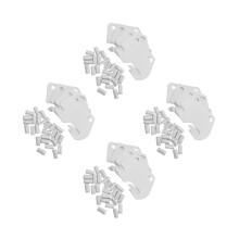 4Sets Vielseitige Eiserne Betthaken Für Bettrahmen Reparatur Silber