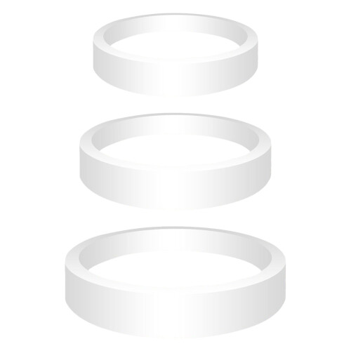 3Pcs Small White Floating Feeding Rings for Betta Fish and Pond