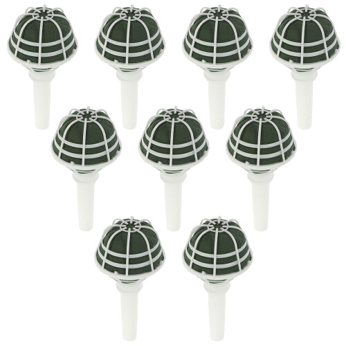 9Pcs Multi-Color Handheld Wedding Bouquet Holders with Hydrating Foam